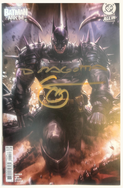 ✏️ ABSOLUTE BATMAN ARK-M #1 2ND PRINT- 2X SIGNED BY DRAGOTTA & SNYDER W/COA'S