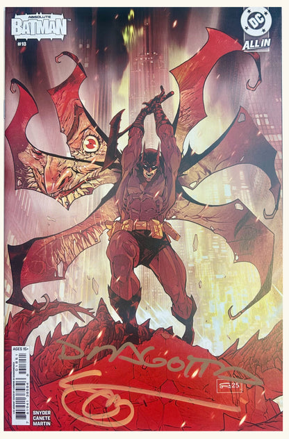 ✏️ ABSOLUTE BATMAN #18 CVR E - 1:25 - 2X SIGNED BY DRAGOTTA & SNYDER W/COA'S