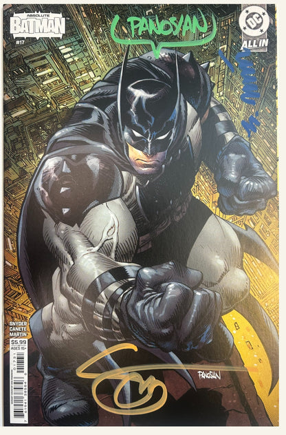 ✏️ ABSOLUTE BATMAN #17 CVR C - 3X SIGNED BY PANOSIAN, CANETE & SNYDER W/COA'S
