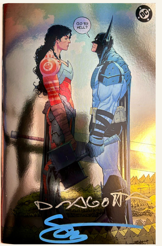 ✏️ ABSOLUTE BATMAN #16 2ND PRINT CVR B FOIL - 2X SIGNED BY DRAGOTTA & SNYDER W/COA'S