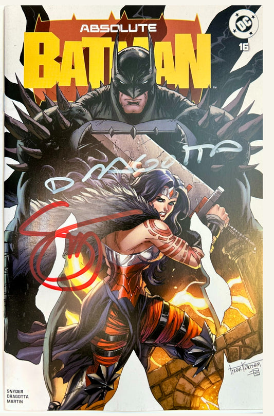 ✏️ ABSOLUTE BATMAN #16 KIRKHAM EXCLUSIVE - 2X SIGNED BY DRAGOTTA & SNYDER W/COA'S