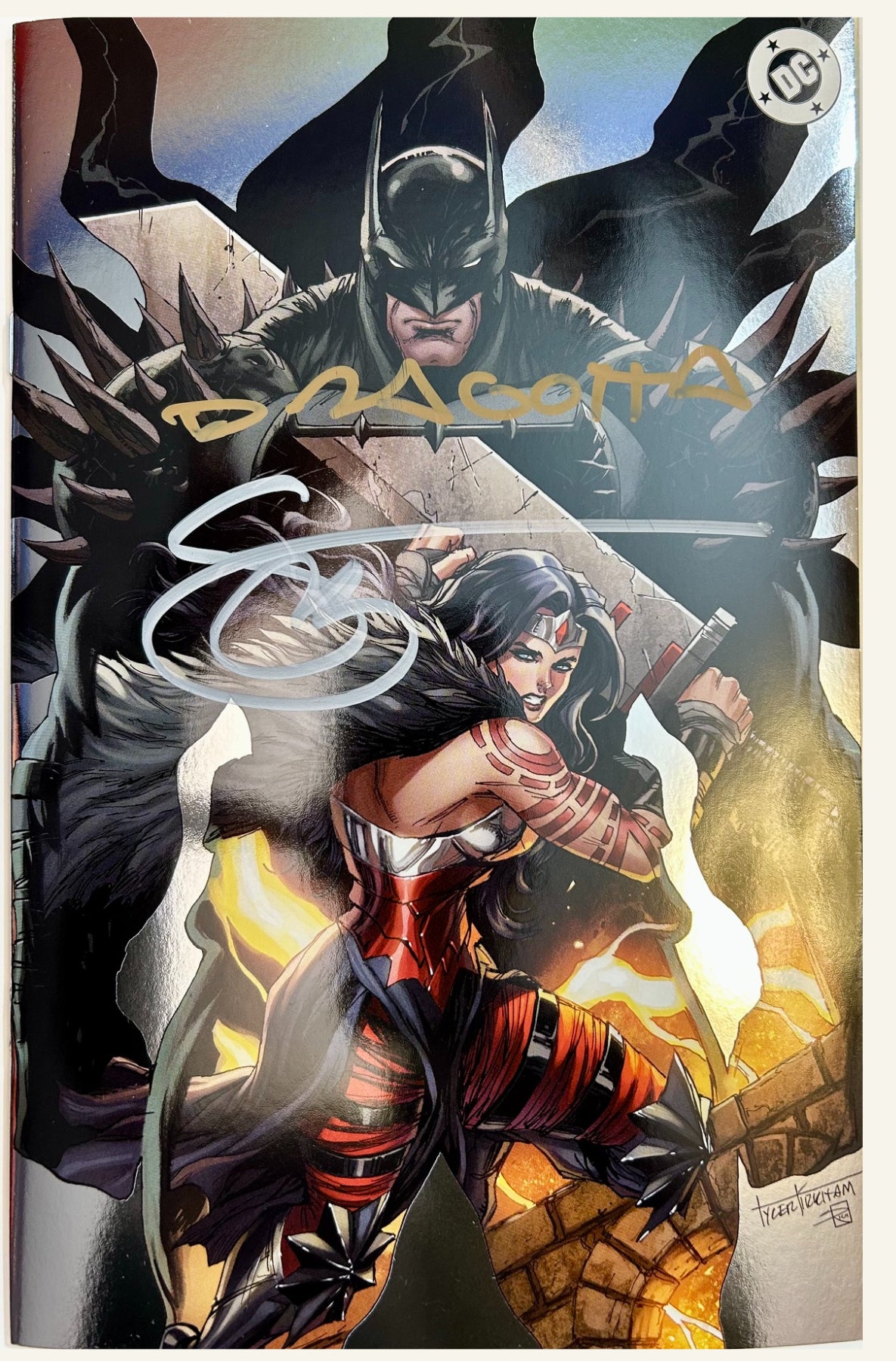 ✏️ ABSOLUTE BATMAN #16 FOIL VIRGIN EXCLUSIVE - 2X SIGNED BY DRAGOTTA & SNYDER W/COA'S