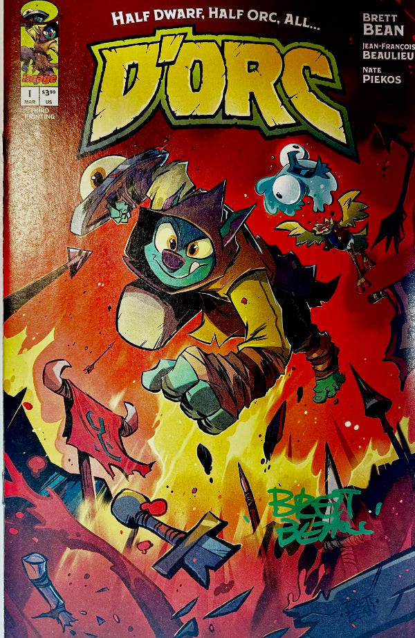 ✏️ DORC #1 3RD PRINTING SIGNED BY BRETT BEAN AT C2E2