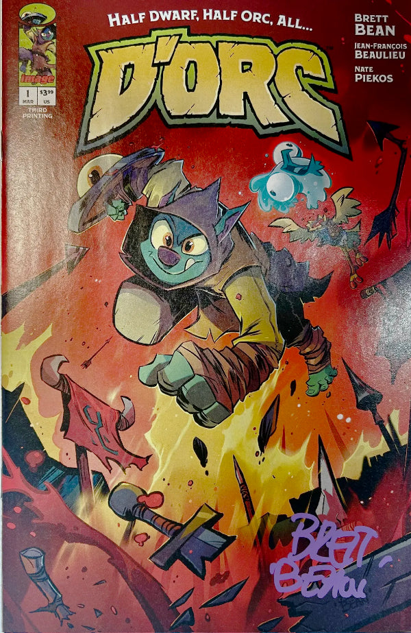 ✏️ DORC #1 3RD PRINT SIGNED BY BRETT BEAN AT C2E2