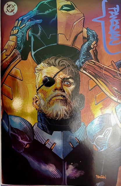 ✏️ DEATHSTROKE THE TERMINATOR #1 CVR E FOIL SIGNED BY DAN PANOSIAN AT C2E2