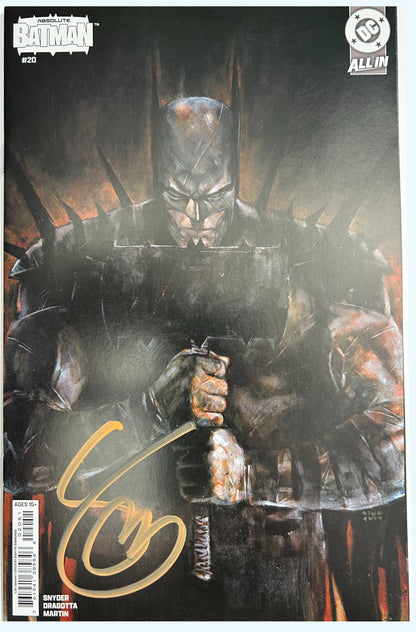 ✏️ ABSOLUTE BATMAN #20 CVR E 1:25 SIMMONDS VAR SIGNED BY SCOTT SNYDER W/COA