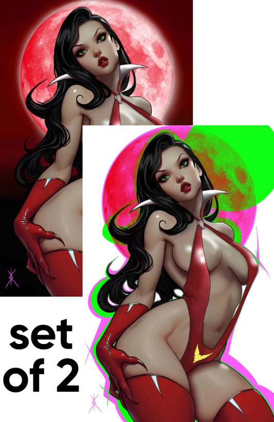 🩸 VAMPIRELLA #7 KISSKISS VIRGIN EXCLUSIVE Variant A&B - SET OF 2 - LTD 500