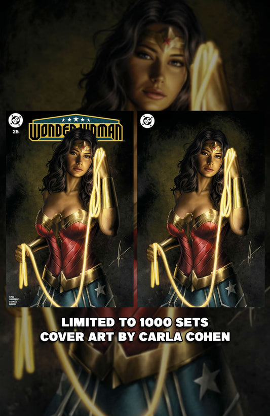 WONDER WOMAN #25 CARLA COHEN TRADE AND VIRGIN EXCLUSIVE SET LTD 1000 - PREORDER 10/01/25