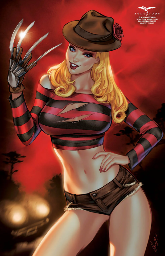 2024 JULY MOVIE CLUB FREDDY COSPLAY COLLECTIBLE COVER LMTD 200 - ELIAS CHATZOUDIS
