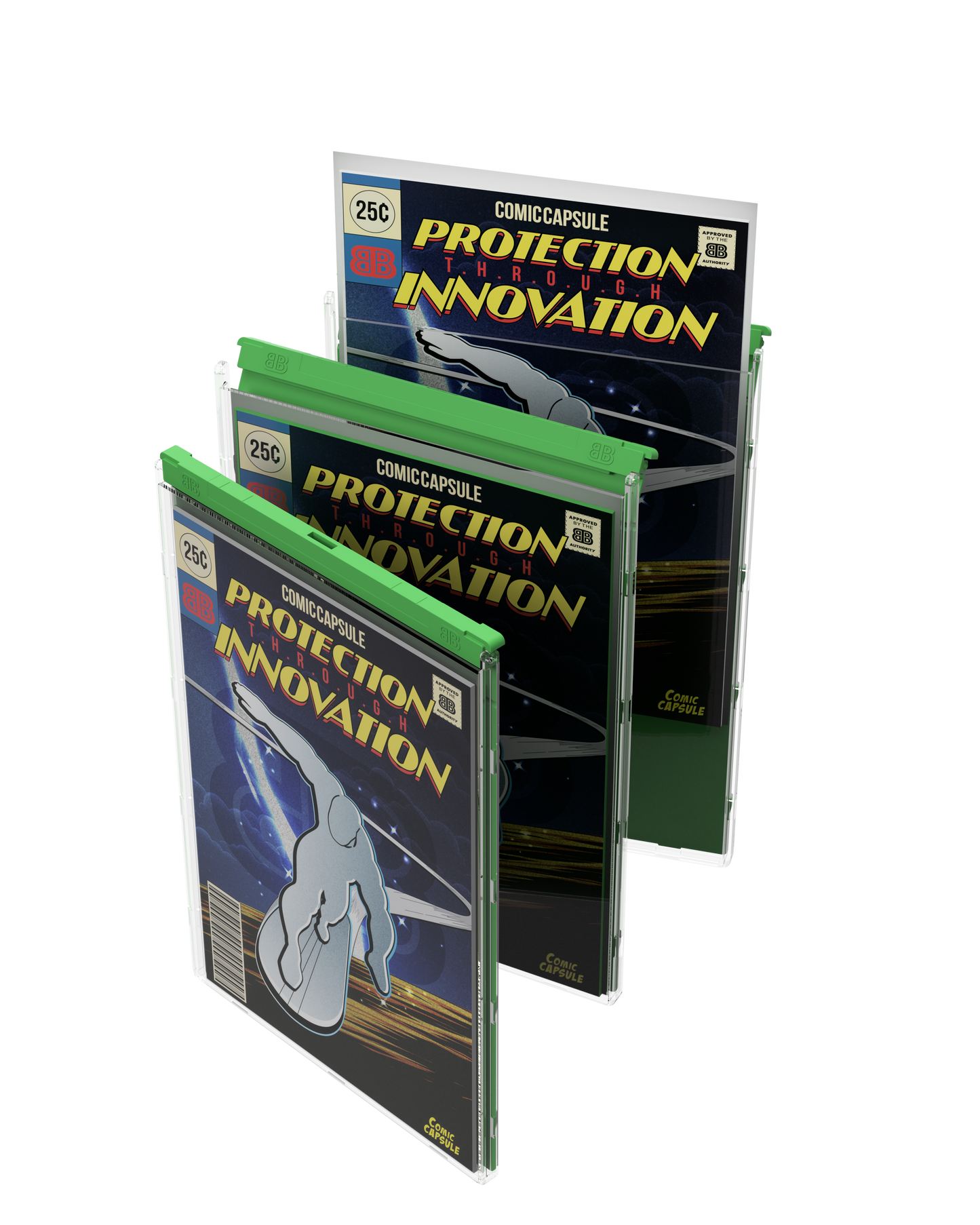 Green SILVER Age Size ComicCapsule