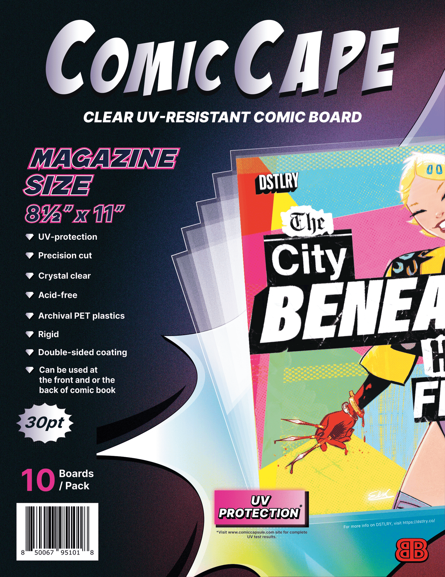 ComicCape - Clear UV Resistant Board