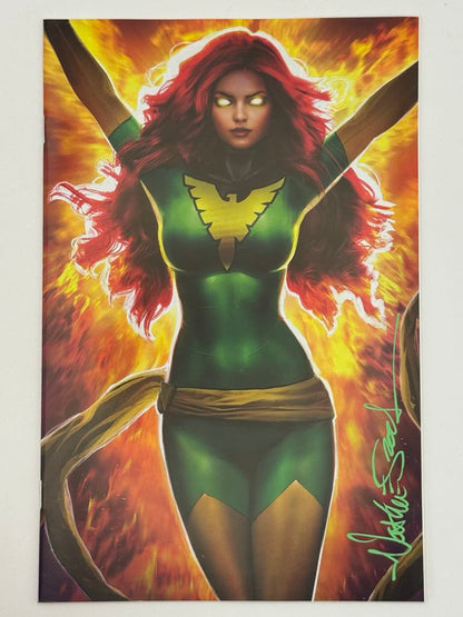 [Signed by Nathan Szerdy] X-MEN #101 FACSIMILE EDITION UNKNOWN COMICS NATHAN SZERDY EXCLUSIVE GREEN VIRGIN VAR [IN STOCK]