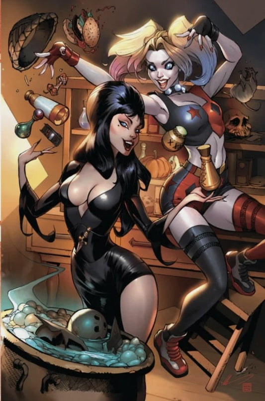 🕷️ HARLEY QUINN X ELVIRA #1 NYCC 2025 - ALE GARZA VIRGIN EXCLUSIVE