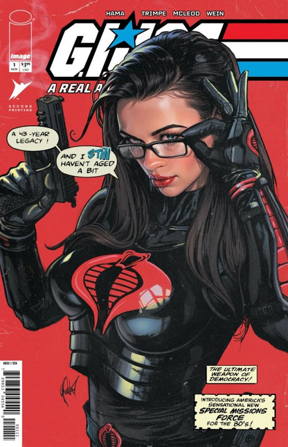 🐍 G.I. JOE: A REAL AMERICAN HERO #1 2nd Print POULAT TRADE & VIRGIN EXCLUSIVE SET OF 2