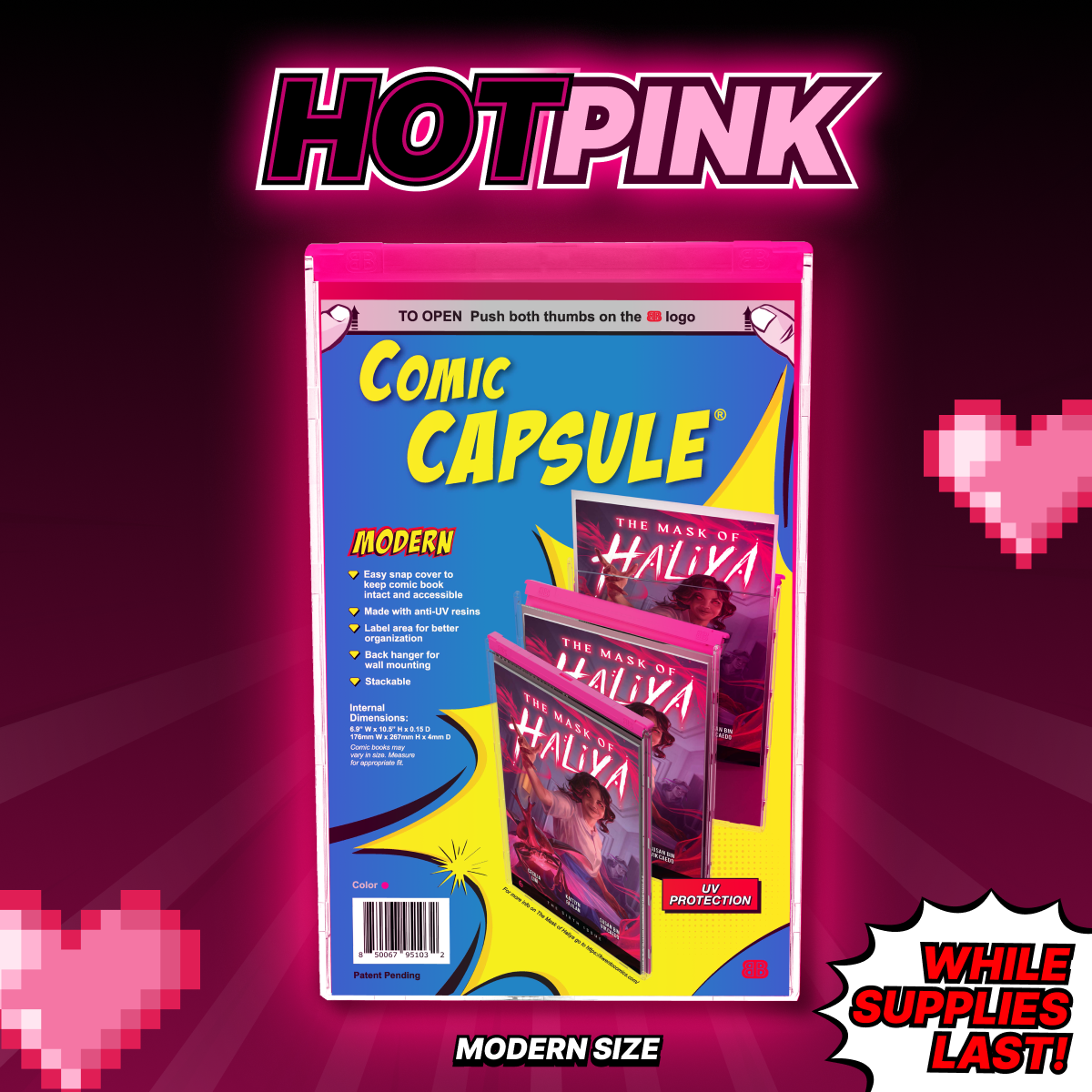 Pink Modern Size ComicCapsule