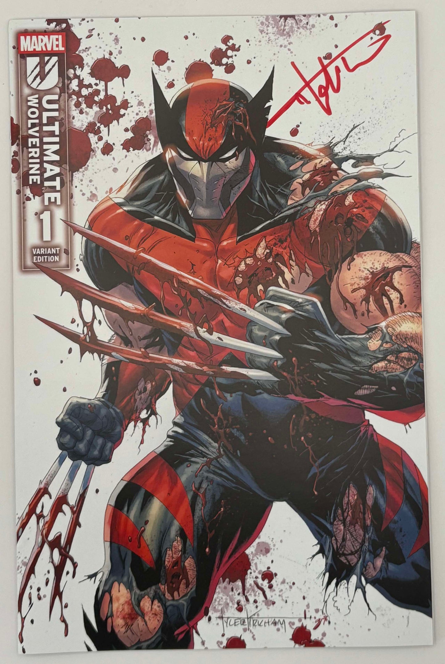 [Signed by Tyler Kirkham] Ultimate Wolverine #1  Unknown Tyler Kirkham Excl Prem Var